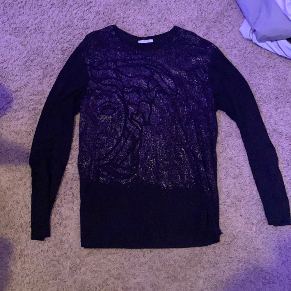 Textured Versace collection long sleeve shirt